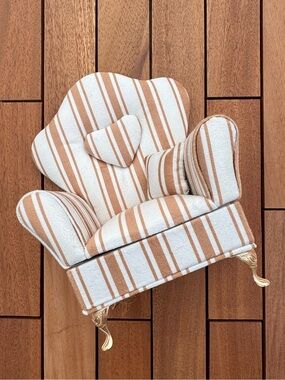 Upholstered Armchair Jewelry Box NWOT